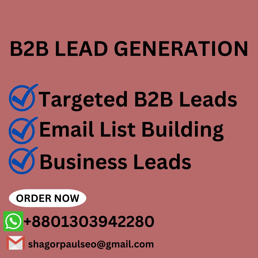 shagorpaulseo's tweet image. I am Shagor Paul, I am one  proficient worker, B2B lead generation,
#leadgeneration #leadgenerationstrategy #leadgenerationsystem #leadgenerationtips #mlmleadgeneration #networkmarketingleadgeneration #b2bleadgeneration #leadgenerationservices #onlineleadgeneration .
