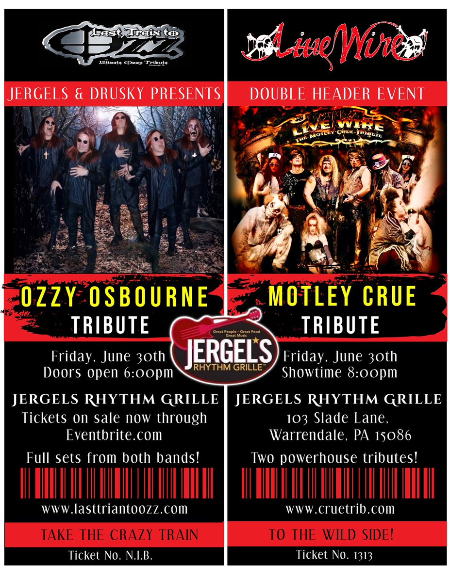 May 20, Live Wire- (Motley Crue Tribute) live at The Lodge at Indian Lake  in Central City, Pa!