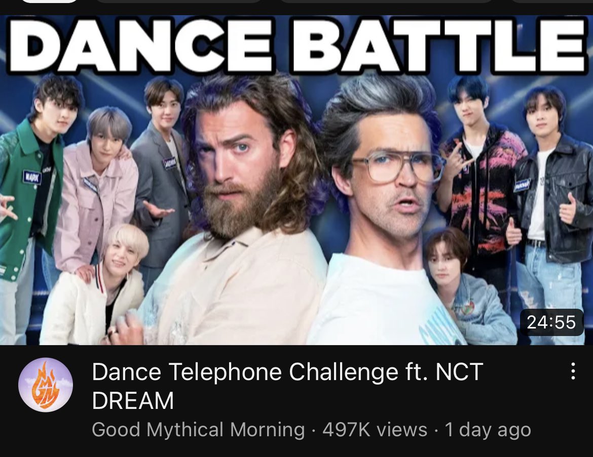 haephic's tweet photo. nct dream on good mythical morning is so random… what a strange way to promote 😭 https://t.co/wURS12cpKU