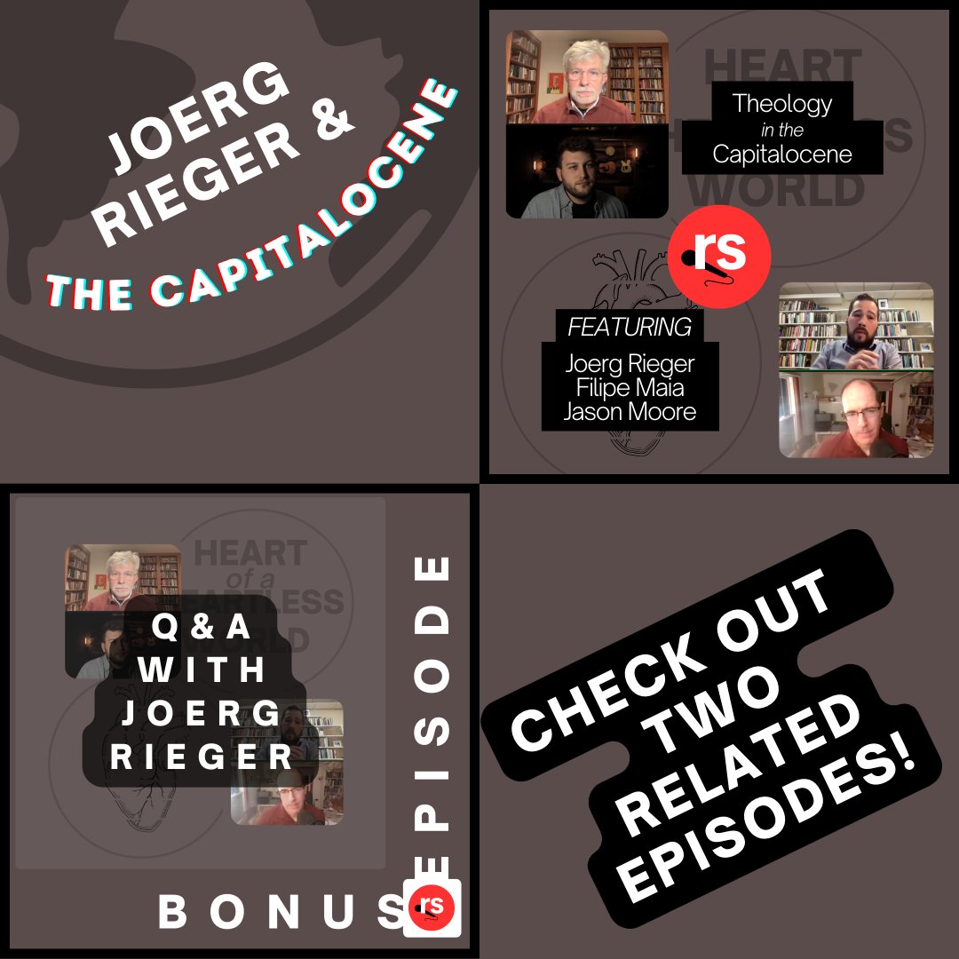 ReligSocialism's tweet photo. Have you missed our conversations with Joerg Rieger? Well, we've got TWO podcast episodes to help you catch up. 

Joerg's new book – "Theology in the Capitalocene" – is an important contribution to the public discourse on religion, climate, capitalism, and solidarity. https://t.co/aDJApz9gCL