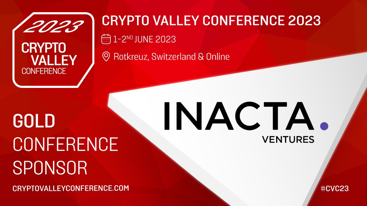 Let's make some noise for our #CVC23 Gold Sponsor <a href="/inacta/">INACTA</a> Ventures, trusted partner for innovation &amp; digital transformation! 

Make sure you say him to their team and <a href="/GLRalf/">Ralf Glabischnig</a> during the conference on 🗓️June 1-2nd 📍Rotkreuz!

Learn more about our partners: cryptovalleyconference.com/partners