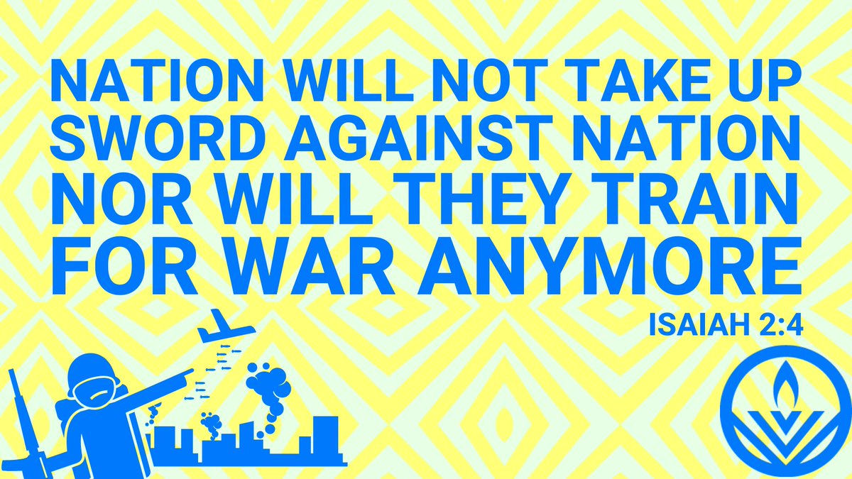 'Nation will not take up sword against nation, nor will they train for war anymore' (Isaiah 2:4) - these words from the ancient Hebrew scriptures inspire us today to pray, hope & work for a peaceful world 🌎⚔️☮️

#RadicalSpirituality #TheUnitarians #MondayMotivation #War #Peace