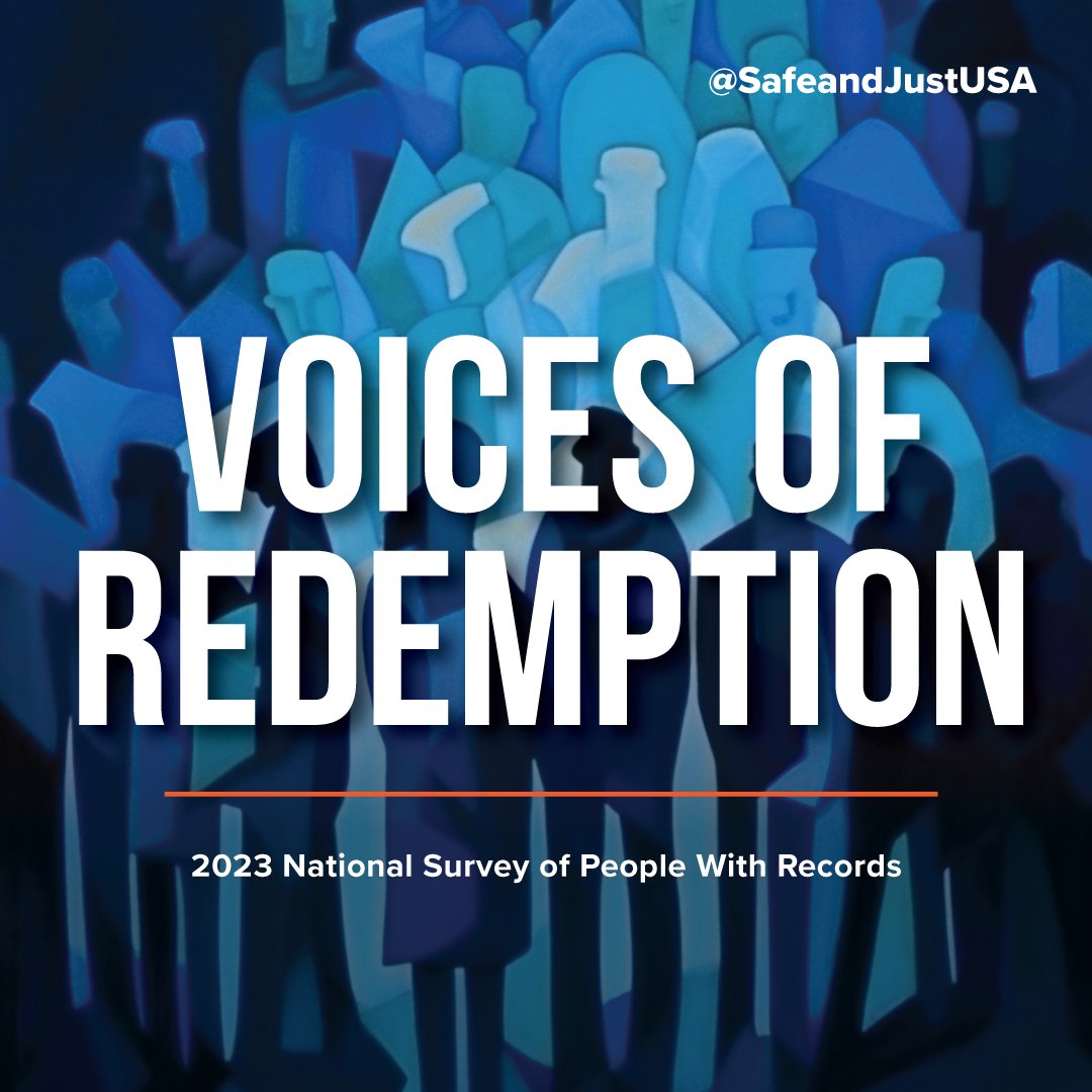 Released TODAY! We've just published Voices of Redemption: A National Survey of People with Records a report that reveals the experiences of people w/ a record of arrest, conviction or incarceration: what led to their record, what they experience because of it, and what they