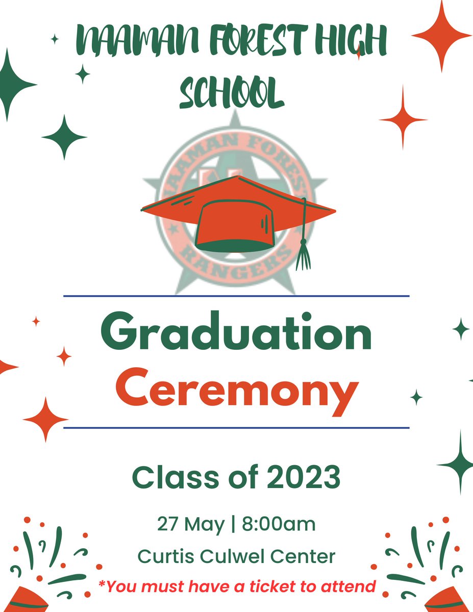 This is happening tomorrow!!! So excited for the NFHS graduating class of 2023!