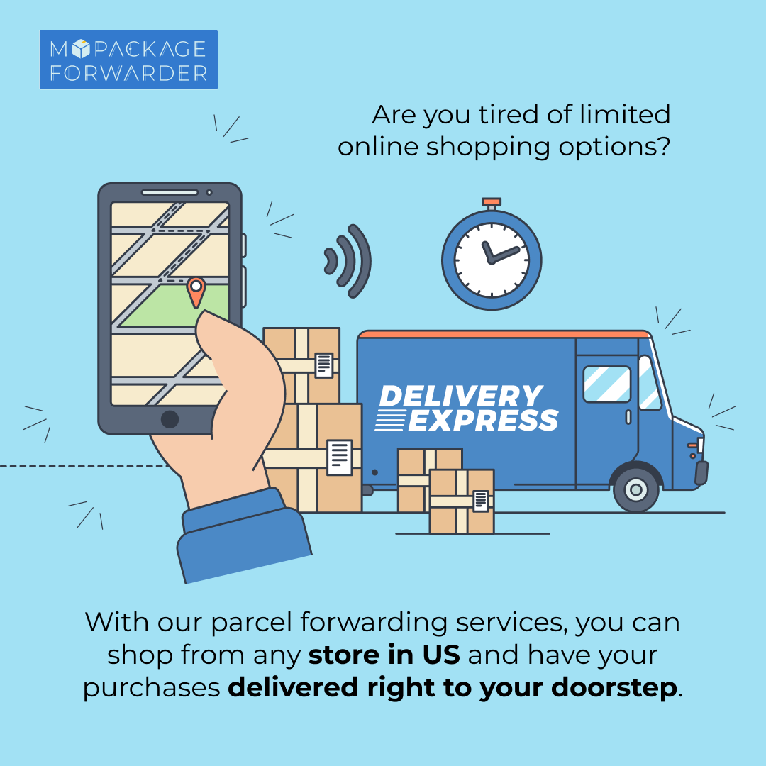 ForwardPackage's tweet photo. Are you tired of limited online shopping options? With our parcel forwarding services, you can shop from any store in US and have your purchases delivered right to your doorstep.

#parcelforwarder #shipfromusa #shopfromus #DeliveryAtYourDoorStep #internationalshipping #shipping https://t.co/y8h4KcaqQh