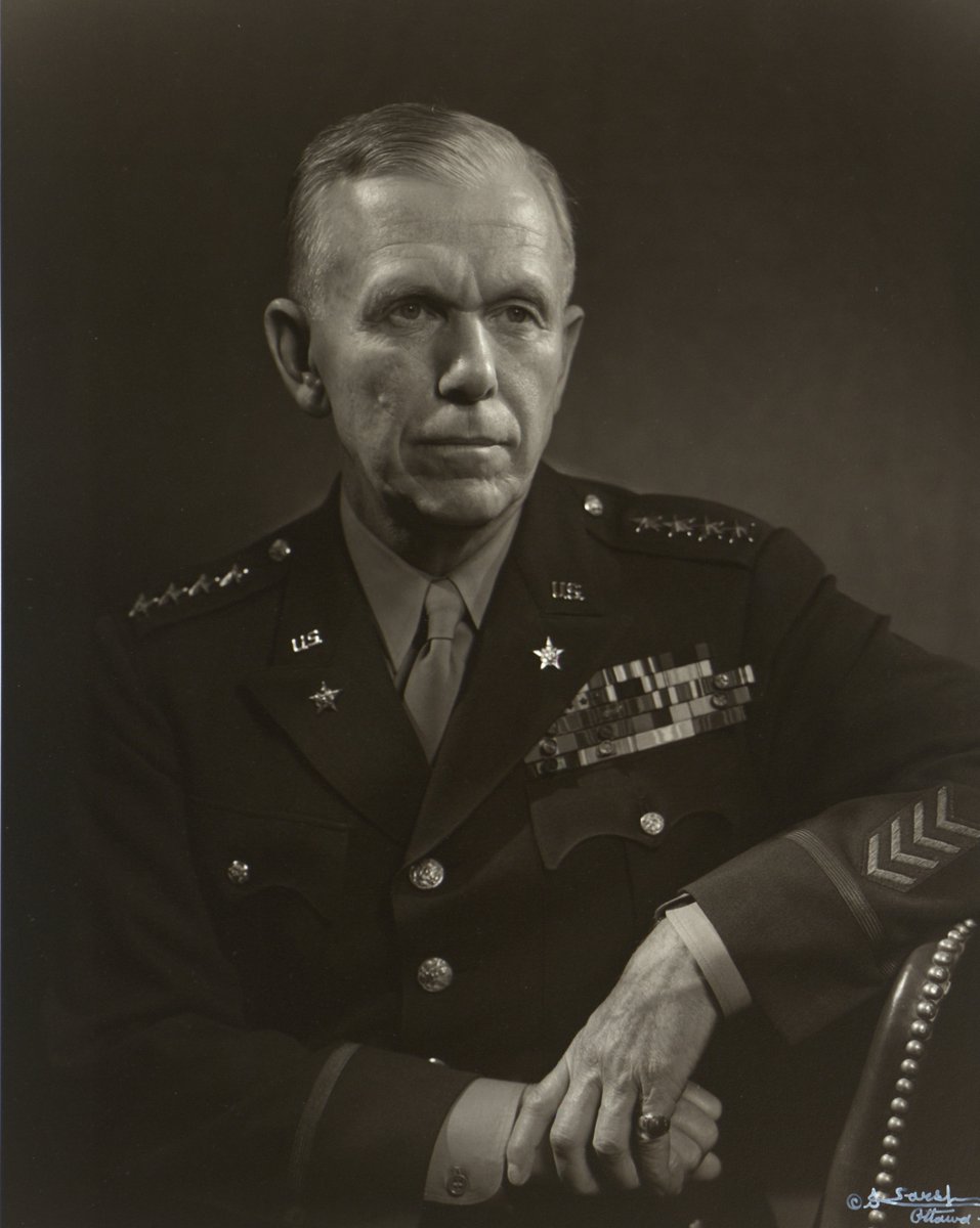 #MilitaryAppreciationMonth Gen. George C. Marshall. I was a fan before I began working at the #MarshallFoundationLibrary but in the years since, I have become a believer in Marshall's greatness.