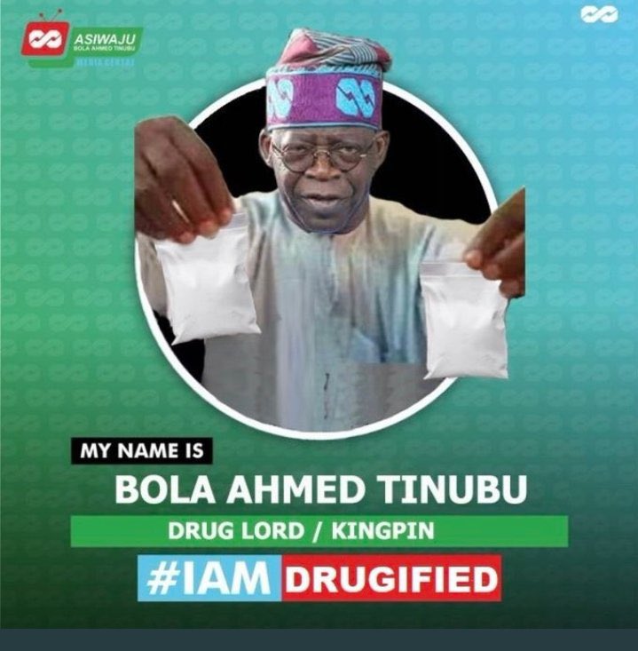 𝗚𝗿𝗮𝗻𝗱 𝗖𝗿𝗶𝗺𝗶𝗻𝗮𝗹 𝗼𝗳 𝘁𝗵𝗲 𝗙𝗲𝗱𝗲𝗿𝗮𝗹 𝗥𝗲𝗽𝘂𝗯𝗹𝗶𝗰 𝗼𝗳 𝗡𝗶𝗴𝗲𝗿𝗶𝗮 (𝗚𝗖𝗙𝗥)

#NigeriansDidNotVoteTinubu 
#TinubuIsNotMyPresident 
#BolaTinubuIsADrugDealer