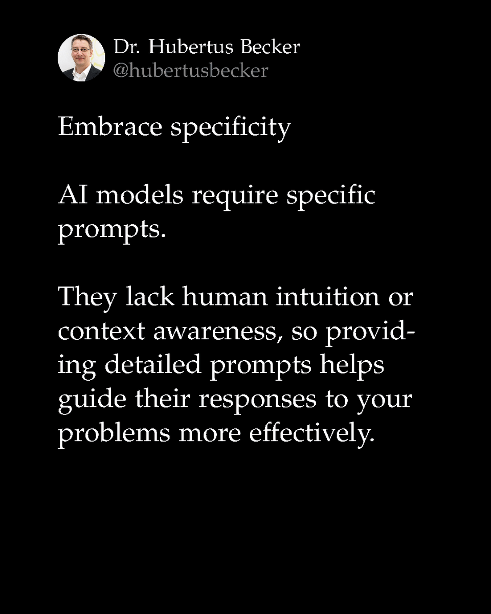 3/ Embrace specificity