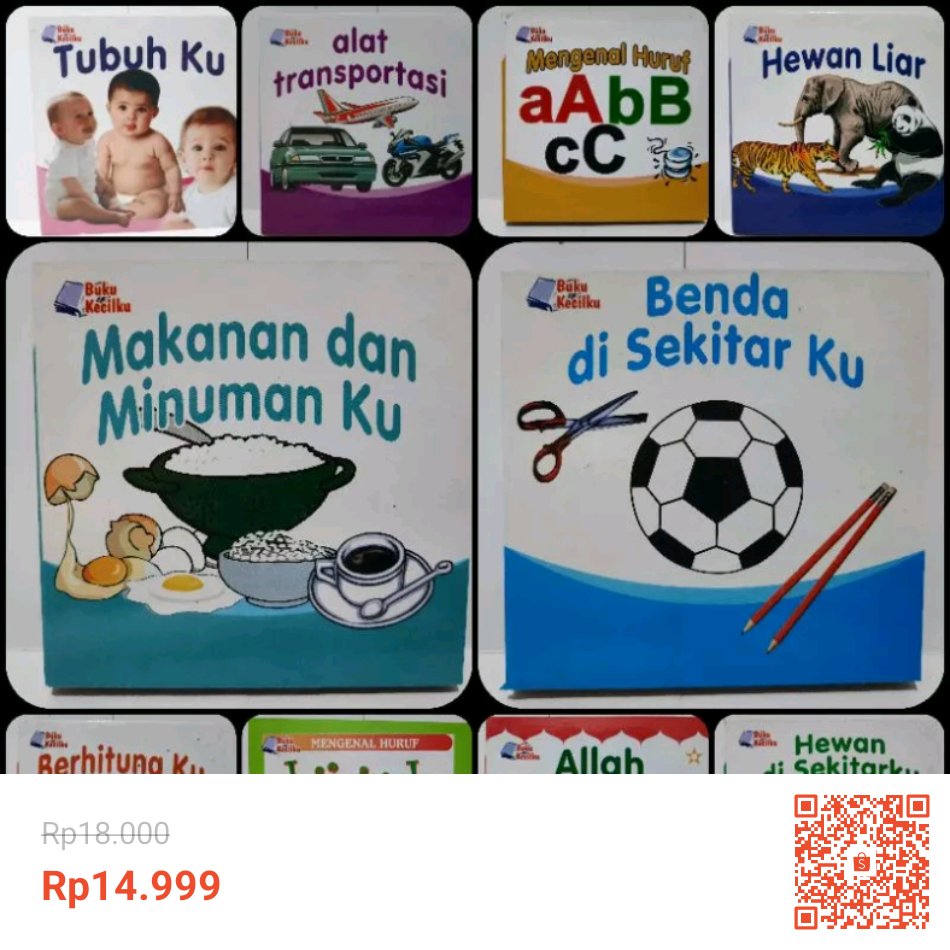 Saya menjual Aneka Boardbook Alat Peraga Pendidikan untuk Anak Berbagai Judul dengan potongan 17%! Hanya Rp14.999. Dapatkan segera di Shopee! shope.ee/8exIeu5Pog?sha… #ShopeeID