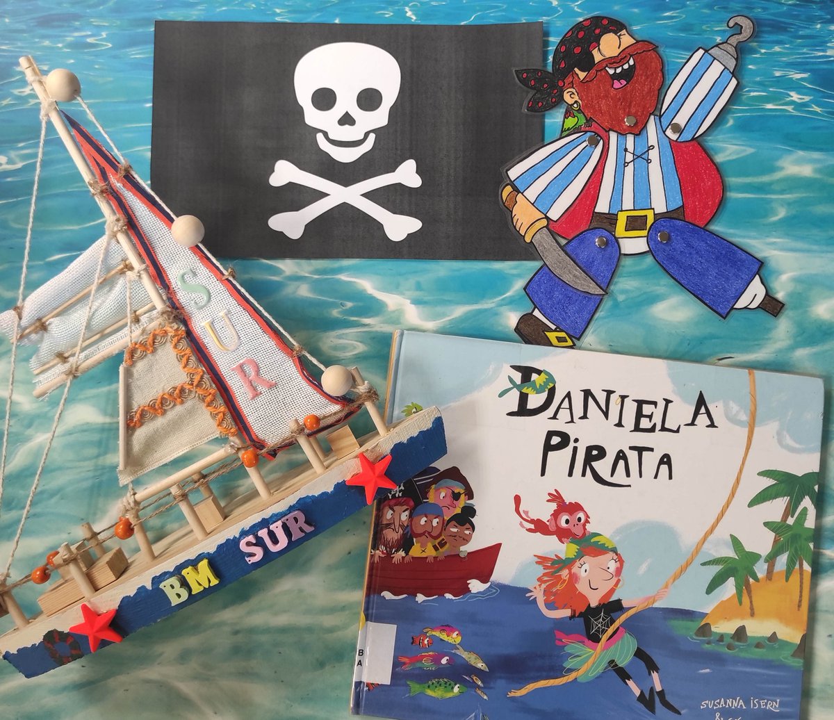 En #LaHoraDelCuento de la #BibliotecaRosaChacelVLL han disfrutado mucho con las aventuras de Daniela. ¡Todos quieren ser piratas🏴‍☠️ y surcar los mares🌊! #BibliotecaZonaSurVLL #DanielaPirata #nubeocho #LIJ #igualdaddegenero #recomendacionesliterarias @SusannaIsern @NubeOcho