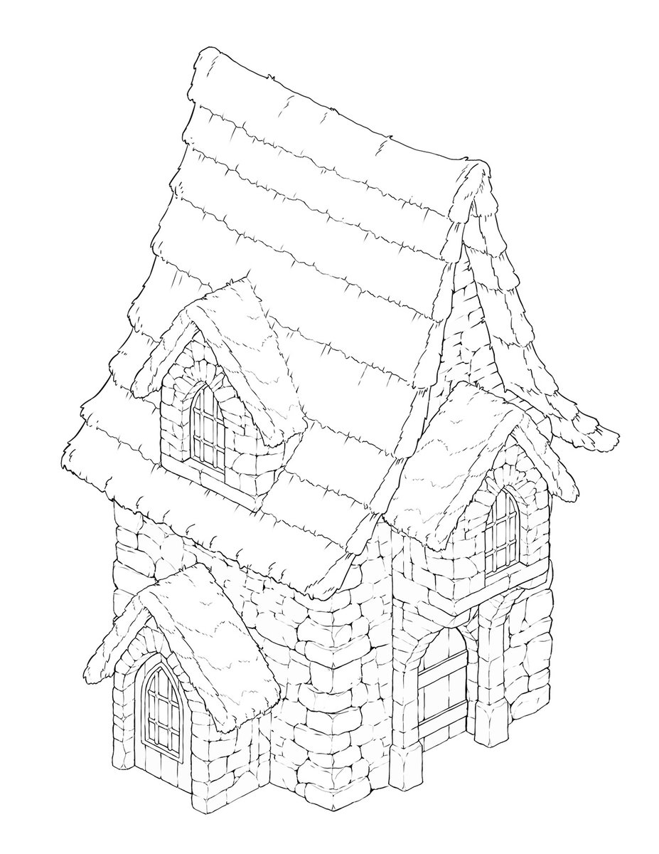 DarkDollGames's tweet photo. Anyone want to color a cottage?? :) #gameart #conceptart #witchbound https://t.co/RhZKcE2m4D