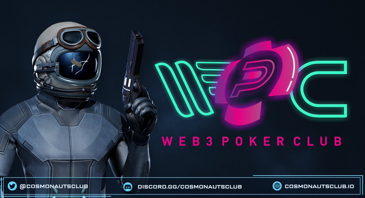 CosmonautsClub's tweet image. [ WEB 3 POKER ]

Please join the Web3 Poker Club Huge Free Friday poker tourney pre-party for a chance to win a #FREEMINT for a Cosmonaut!

🔹Follow @W3PokerClub + @CosmonautsClub 
🔹RT + Tag 3 Friends
🔹BE IN THE #SPACES BELOW

LINK: 
