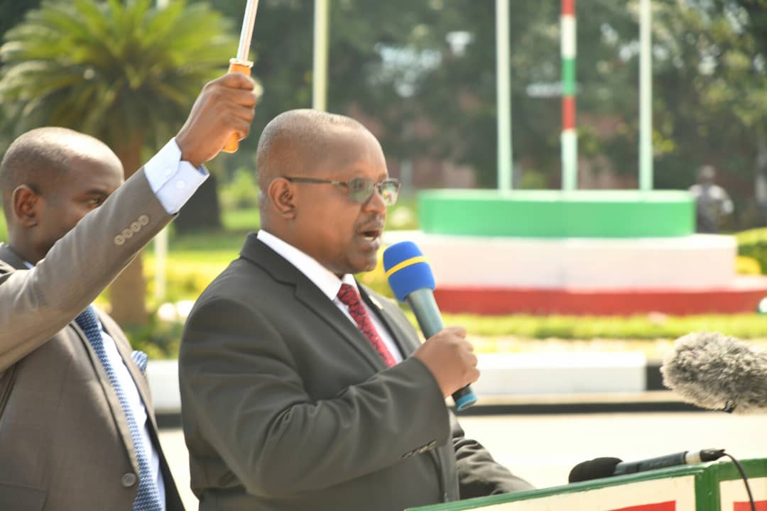 LeRenouveauBdi's tweet image. Le chef de l&apos;Etat burundais, @GeneralNeva, et commandant suprême des Forces de défense et de sécurité a réhaussé de sa présence, le vendredi 26 mai 2023, les cérémonies de l&apos;ouverture solennelle de l&apos;année académique à l&apos;Institut des cadres militaires (#Iscam).