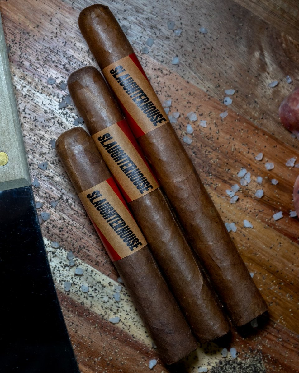 We are finishing our week with Slaughterhouse! Do you have a favorite ring gauge? 
.
.
.
#Slaughterhousecigars #cigars #cigarsnob #cigarlife #cigaroftheday #cigarsofinstagram
