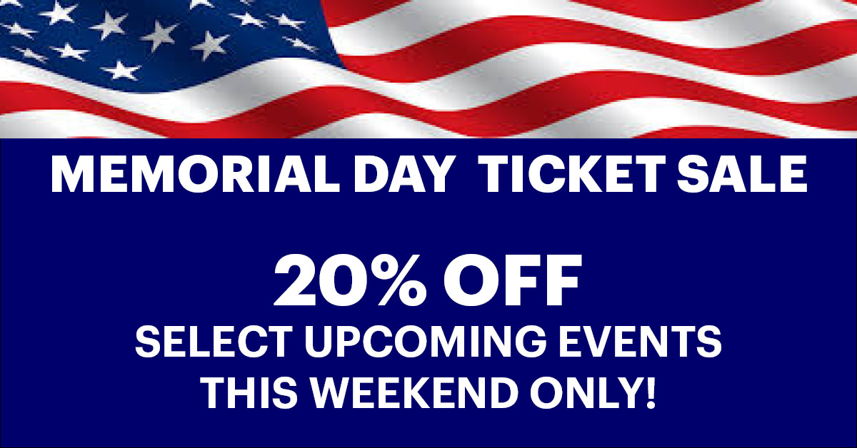 kodak_center's tweet photo. Memorial Day Sale!! 20% off select events at Kodak Center 🇺🇸 - https://t.co/zogxOLDf4j https://t.co/zHOtDd8qNG