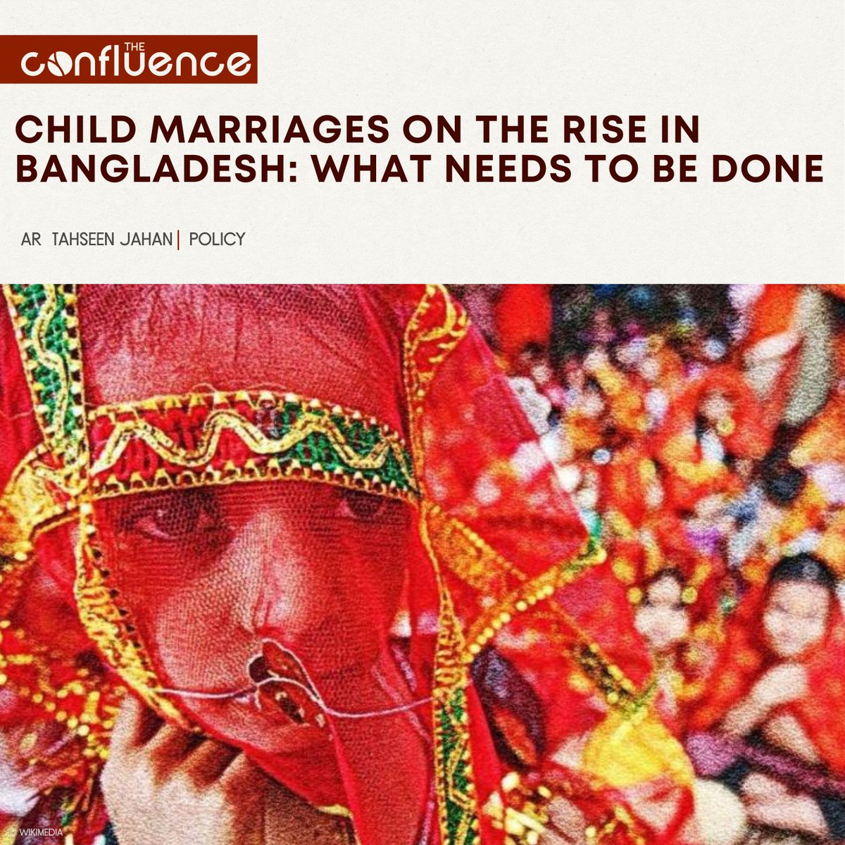 In recent times, #childmarriages rose sharply in #Bangladesh, despite having a strict law and a proactive police and admin. So, what factors are behind the recent spike? And what can be done about them? Read @AR_TahseenJahan's take here 👇
theconfluence.blog/child-marriage…
#GirlsNotBrides