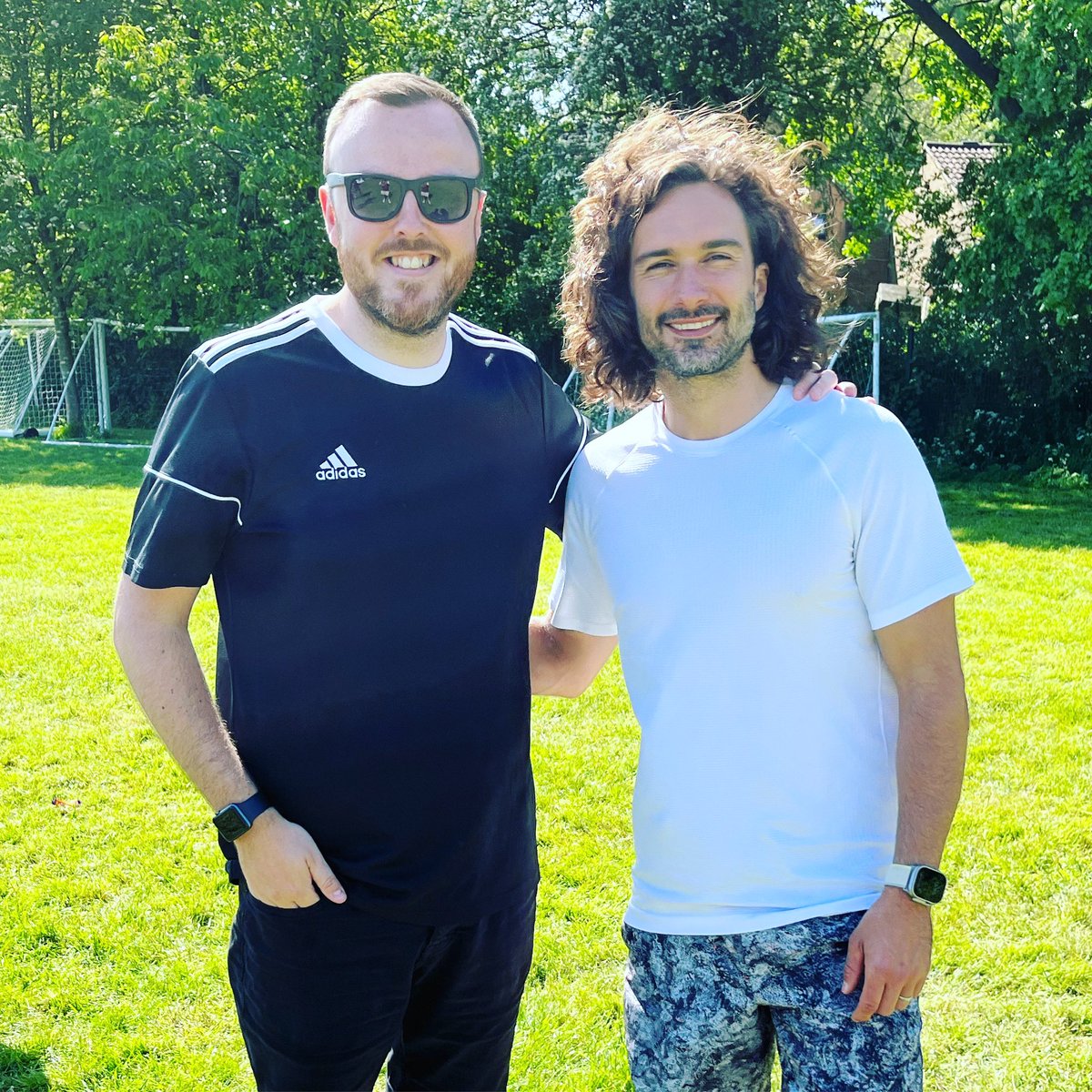 Look who showed up at school today 👀 a real pleasure having <a href="/thebodycoach/">Joe Wicks</a> with us, inspiring the children to look after their physical and mental well-being.