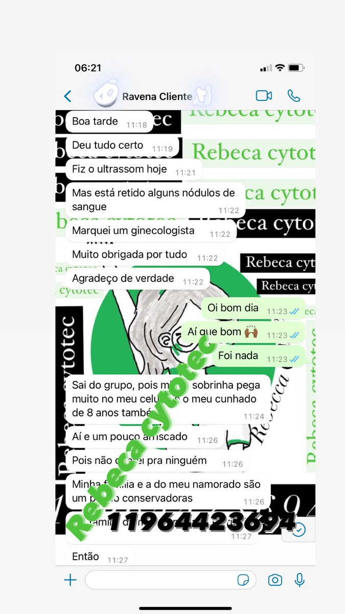 Seu corpo, sua escolha!

#aborto #misoprostol #cytotec #misoprostol #comoabortar #chaabortivo #ondecomprarcytotec  #abortolegal #abortobrasileiro #vendamisoprostol

 ☎(11)964423694