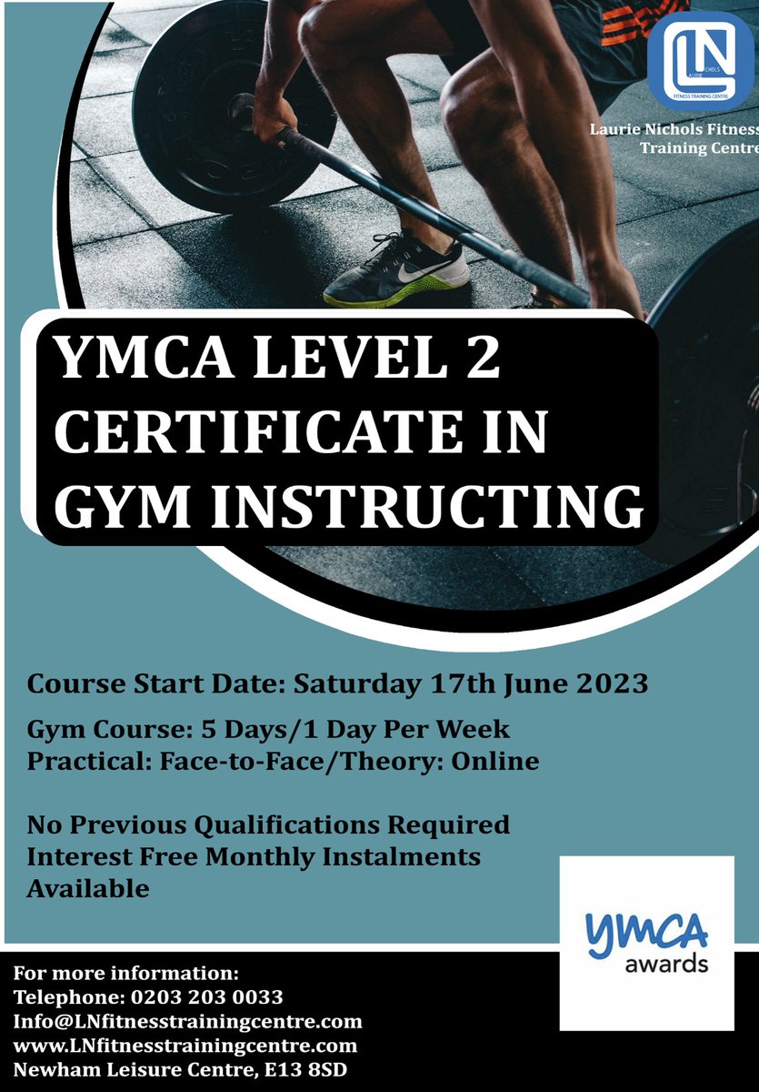 There's still Time, Join the Course Now! 
YMCA Level 2 Certificate in Gym Instructing
A New Qualification by the End of July😊

#gym #fitness #pt #health #skills #newjourney #qualified #fitnessinstructor #ymca #cimspa - mailchi.mp/d335e95c9856/s…