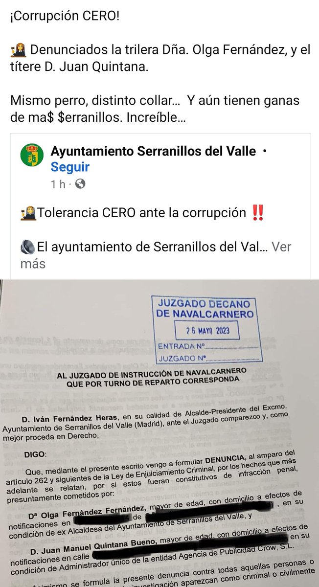 Si es que a quien se le ocurre poner a este Sr de candidato del pp en Serranillos del Valle??? De verdad que no había otro?? Vinculado ya en historia con la alcaldesa corrupta ....pues eso 😱🙈 @ppmadrid @PODEMOS @MasMadrid__ @voxmadrid