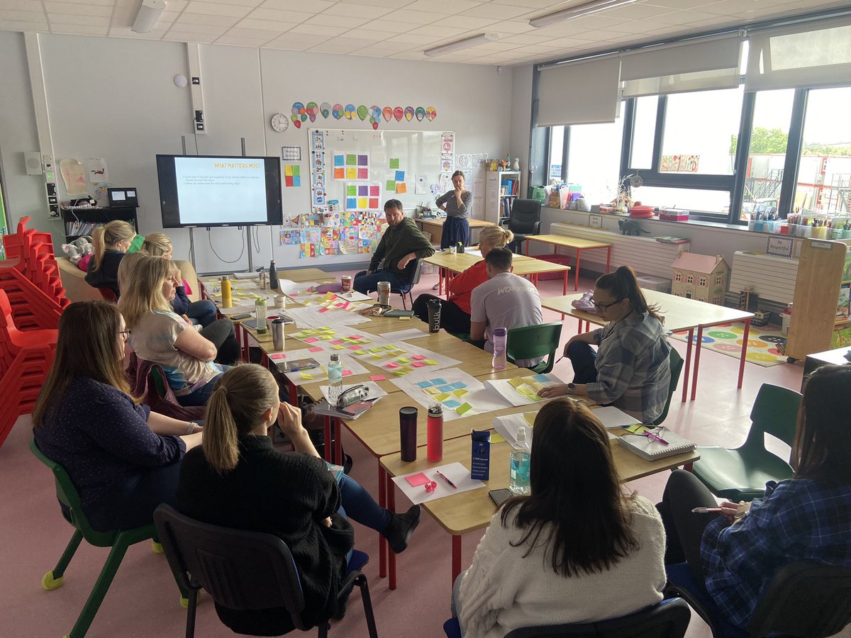 EducateNs's tweet image. Our staff spent a few hours this week with a wonderful member of our school community. Fiona facilitated a discussion around “values” in order for us to create our school mission statement going forward. 
#worthwhile #corevalues #missionstatement #educatetogether #newschool