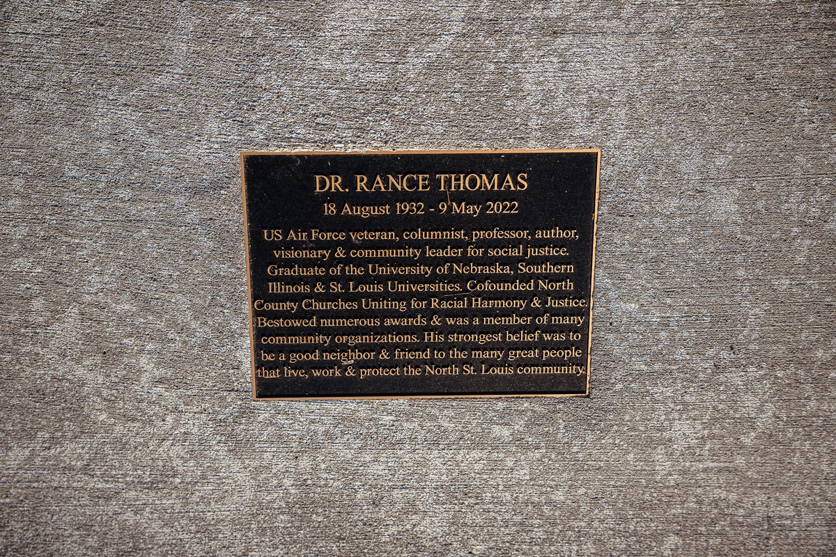 An overwhelming crowd of friends along with many dignitaries gathered in front of 401 rue St. Francois on Wednesday, May 24th to unveil the 57 th Walk Through History plaque in honor of the late Dr. Rance Thomas.