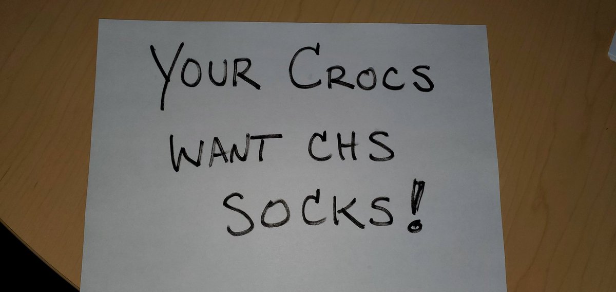 Today's sign! Get socks! @CentralHSPvd @Fsalvadore10 @pvdschools @PTU958 @NASSP