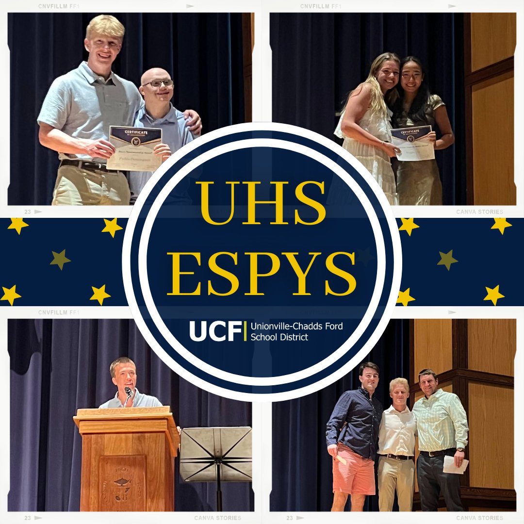 On May 22, members of the Unionville Student Athlete Advisory Committee hosted their annual ESPYs Awards Ceremony. During this end of year event, student-athletes from all UHS sports were recognized by their peers for traits that embodied the heart of their team!