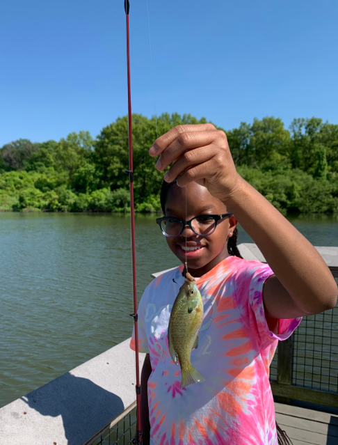 It was so fun bringing the @OgdenIntl Outdoors Club fishing last week to #CampBullfrogLake We caught Sunfish, Bluegill, Crappie and Bass- many students catching a fish for the first time in their life! @ChiPubSchools @CPLAthletics @FPDCC @iborganization  #TheBestarewithCPS