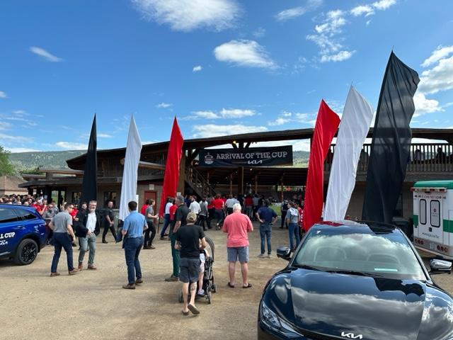 GAME ON KAMLOOPS!! Arrival of the #Memorial Cup yesterday at the PowWow Arbour was an awesome event, and the excitement ramped up a notch with the four teams in attendance! Game one tonight at the #Sandman Centre, as our hometown @KamloopsBlazers take on the Q's Quebec Remparts!