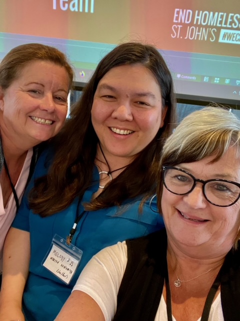 FASDNL's tweet photo. #FASD & community work champions Michelle Ward , Melody Morton-Ninomiya and Karen Beresford reunited at #ReducingHarms.
#FASDAtlantic #fasdNL https://t.co/I6ykKderI3