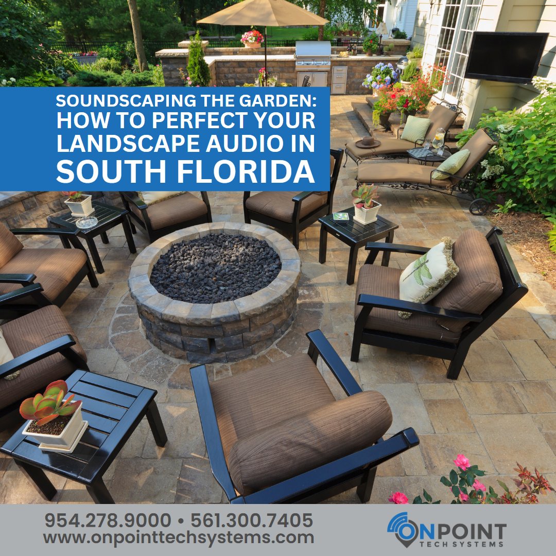 Soundscaping The Garden: How to Perfect Your Landscape Audio in South Florida onpointtechsystems.com/soundscaping-t… #onpointtechsystems #landscapeaudio #outdooraudio #customaudio #qualityaudio #smarthome