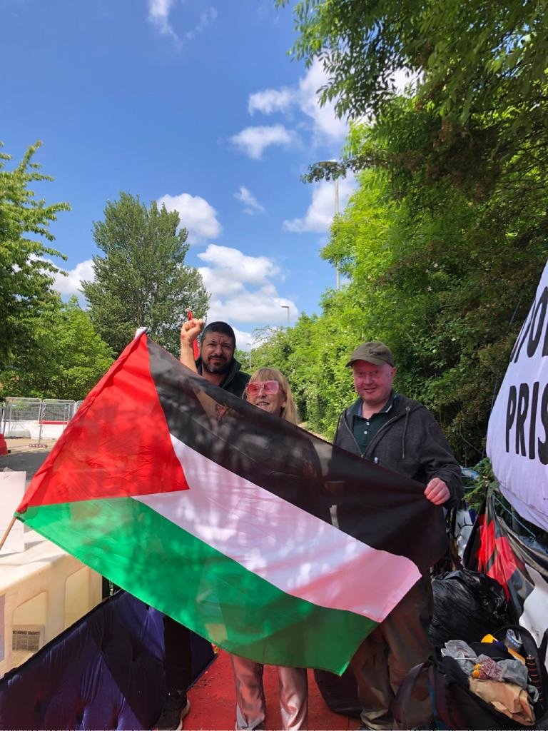 Day 26, and we are still here! 

Come join us at the Leicester Strip, 
LE19 1TP 

#ShutElbitDown 
#StopArmingIsrael 
#FreePalestine 
#FreeKashmir