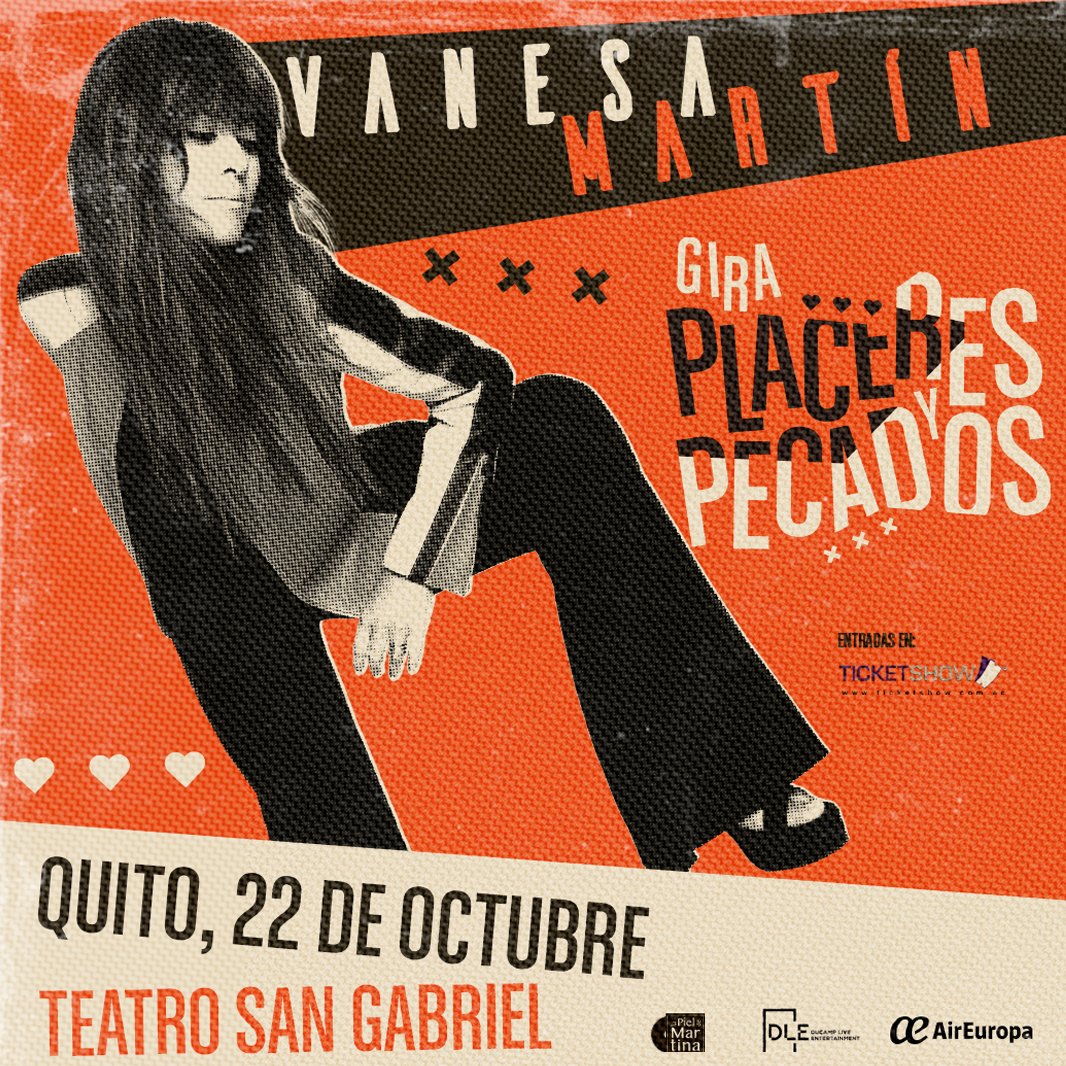 Ecuador! Ya tienen sus boletas? Primera fecha anunciada de <a href="/vanesamartin_/">Vanesa Martin</a>  Qué país seguirá? 🧐🧐

ticketshow.com.ec/rps/synopsis.a…