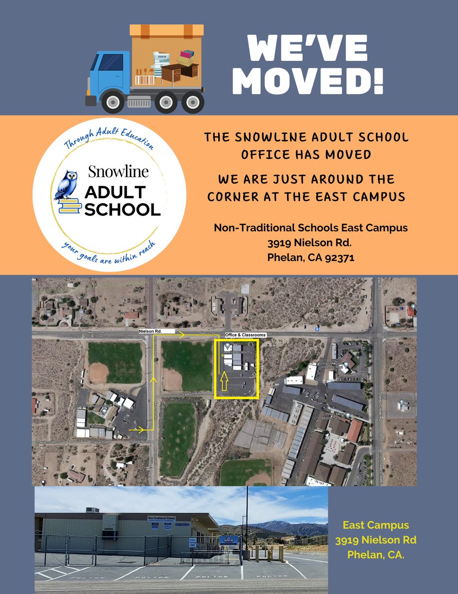 Snowline Adult School (@sjusdadulted) on Twitter photo 