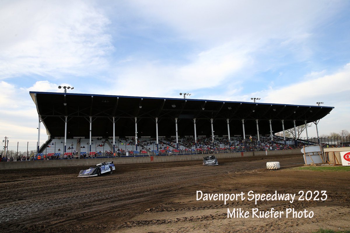 Mike Ruefer on Twitter "Davenport Speedway. Yesterday and Today."
