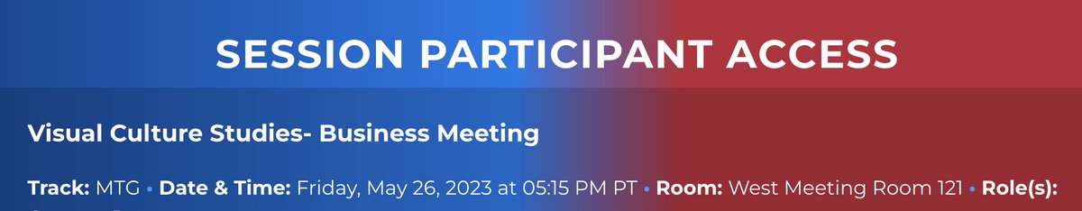 LASA VISUAL CULTURE STUDIES (@lasavcs) on Twitter photo Tonight! Please join the Visual Culture Studies Section for our annual Business Meeting (virtual & West Rm 121).
We will announce prize winners, celebrate presenters and events, solicit nominations for upcoming council elections and look ahead to 2024! #LASA2023 <a href="/LASA2023/">Luis Alberto Sanchez</a> Tonight! Please join the Visual Culture Studies Section for our annual Business Meeting (virtual & West Rm 121).
We will announce prize winners, celebrate presenters and events, solicit nominations for upcoming council elections and look ahead to 2024! #LASA2023 <a href="/LASA2023/">Luis Alberto Sanchez</a>