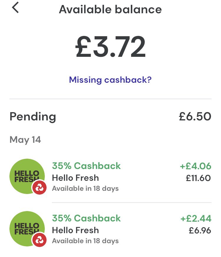 Cashback building up nicely on <a href="/cheddarpay/">Cheddar</a> 💪

Join me on Cheddar! You instantly get free cashback at Tesco, Sainsbury's, Just Eat, Trainline &amp; more straight to your bank account using my code WRAUHVH
get.cheddar.me/app/WRAUHVH