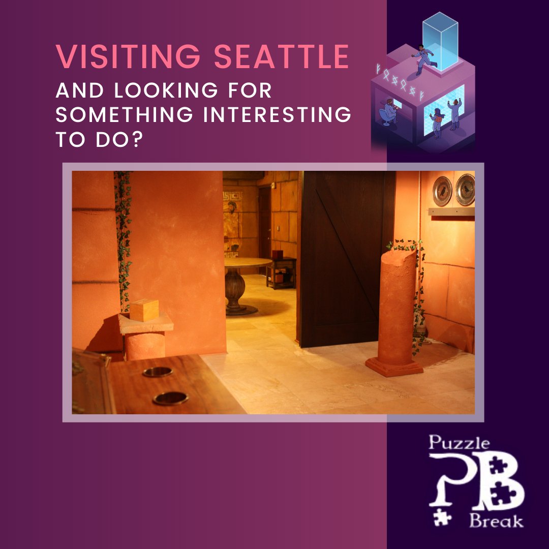 PuzzleBreak's tweet image. These are in-person escape room experiences in Belltown, Seattle. Each room is totally private, prices are for the whole team!

Check out the schedule and book your escape today!
puzzlebreak.us/seattletickets

#PuzzleBreak #escapegame #collaboration