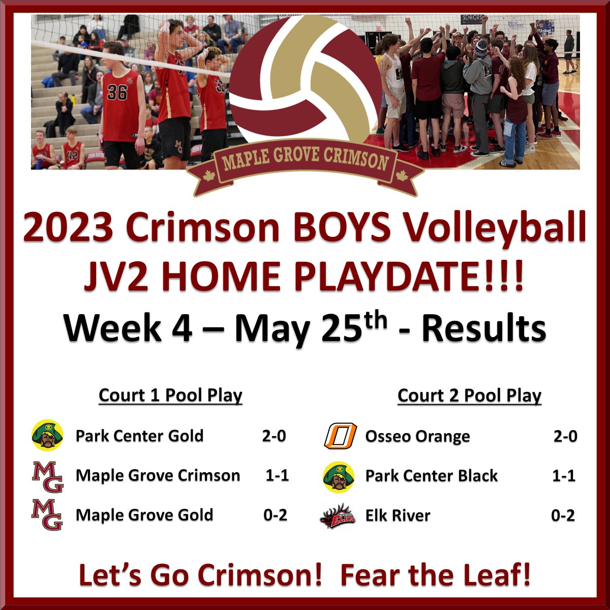 crimson_vb's tweet photo. Our final week of the JV2 Boys Volleyball League finished last night! Each week brought so much energy and amazing support from fans! Sad we have come to an end & can't wait to see them at the Grove again next year!
#crimsonvb #FearTheLeaf #boysvolleyball #CrimsonBoysVB #JV2 https://t.co/EO2tJVBoPI
