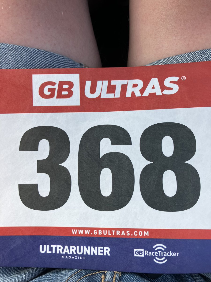 Race number for tomorrow’s Chester 100 mile Ultramarathon 🤓