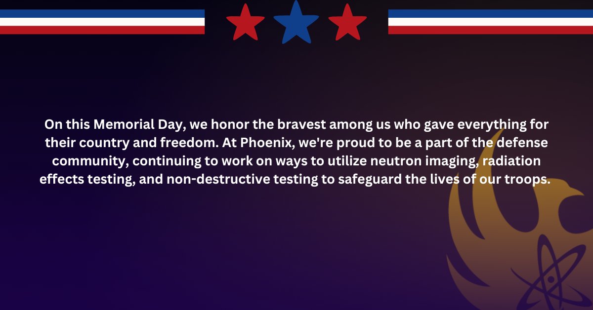 Happy #memorialday from the Phoenix team! Learn more about how #nray inspection helps support our troops: hubs.la/Q01Rnslr0
