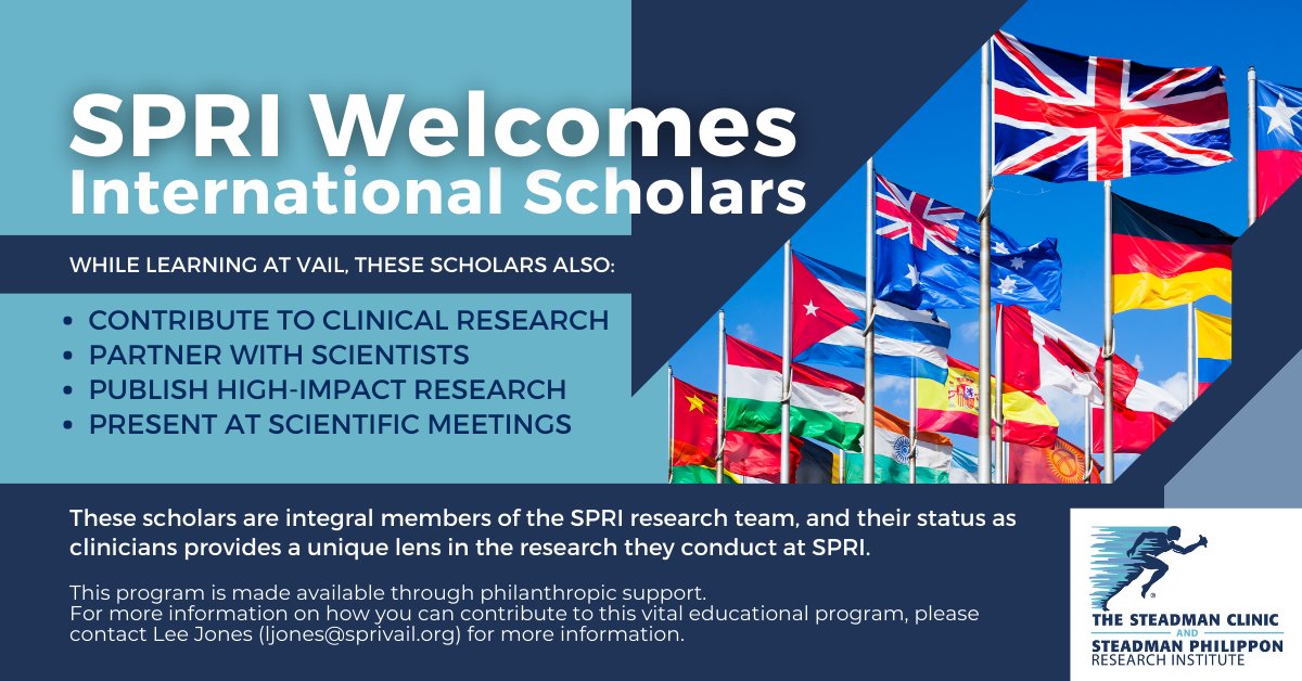 We love hosting international scholars from all over the world to work alongside our scientists and contribute to our research. Each scholar we host is an MD in their home country and many are working toward their PhD.