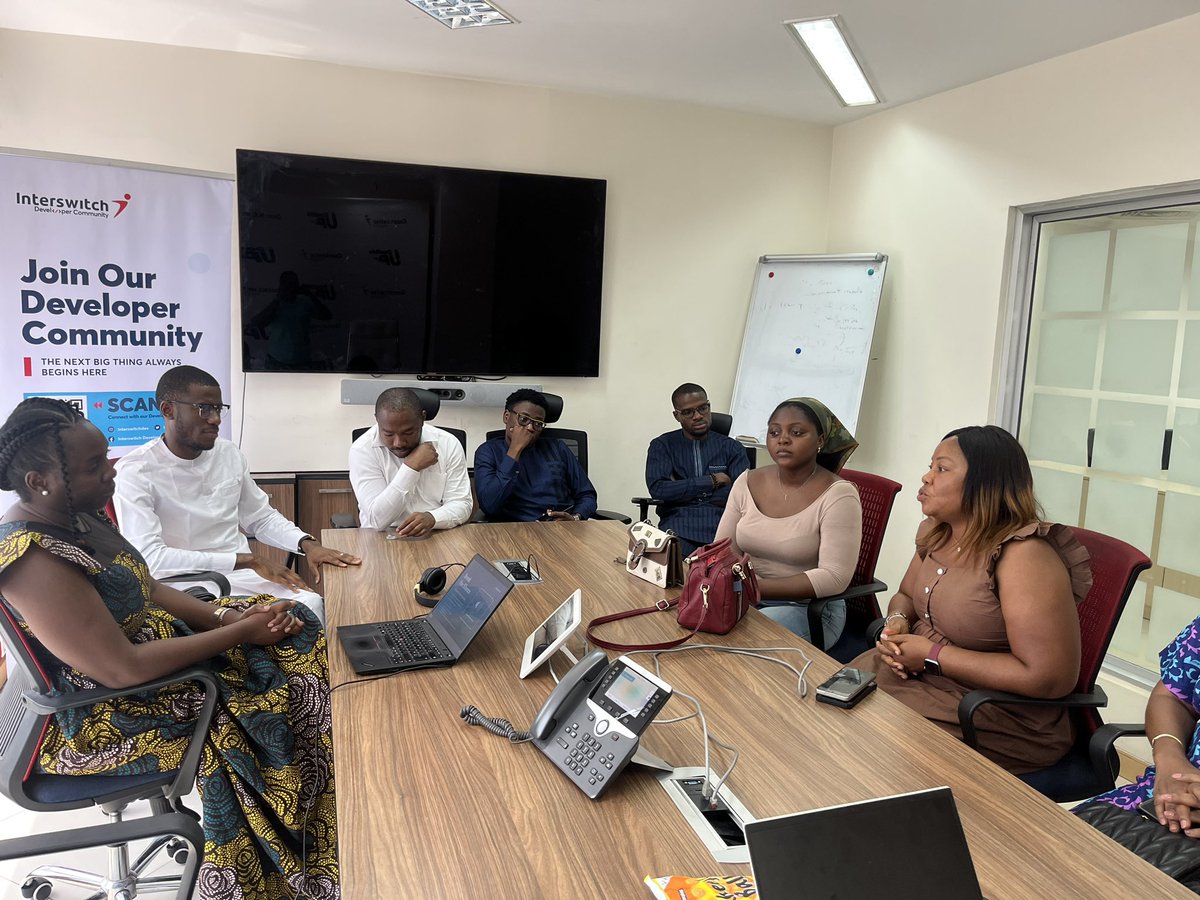 InterswitchDev's tweet photo. In preparation for tomorrow’s event, the @WTMKaru ambassadors visited @InterswitchGRP Abuja office, to meet with some of our devs!🤩🤩
You sure do not want to miss the event tomorrow.😁😁

#Interswitchdevelopercommunity
#IWD2023 https://t.co/5EHPeCE279