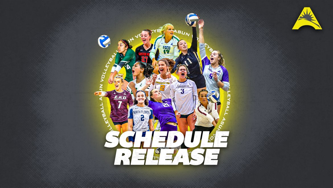 The 2023 @ASUNVolleyball slate is HERE!👏

Check out the full conference schedule ⬇️
🔗 | asunsports.org/sports/wvball/…

#ASUNBuilt