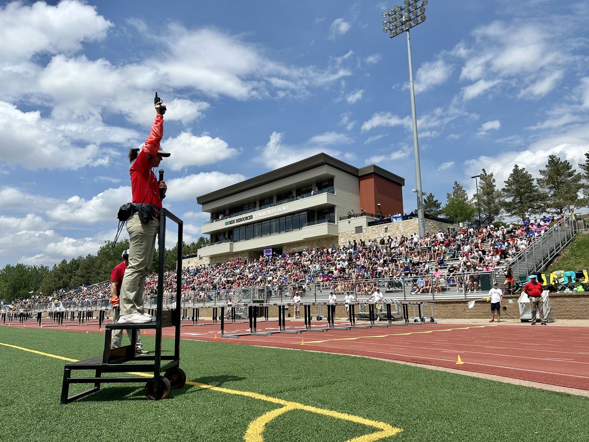 A bit of history was made today — Sarah Boese-Noreen is the first ever female starter in North Dakota State Track &amp; Field Championships history.

Sarah hails from Grand Forks, and coaches cross country at Red River.

#NDPreps