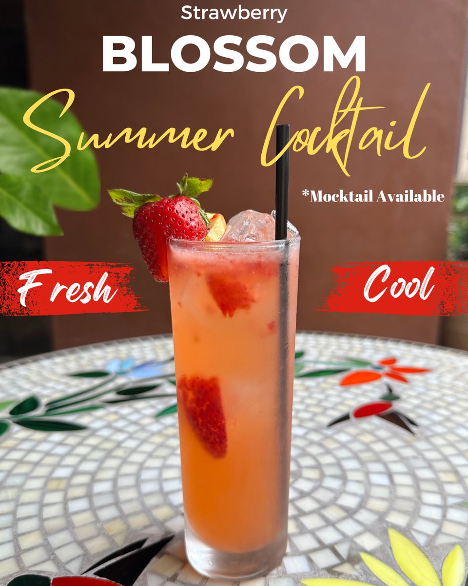 🍓🍹Our Summer Cocktail Has Arrived🍹🍓 Join us at Dorrego's at Hotel Valencia Riverwalk for our refreshing "Strawberry Blossom" cocktail or mocktail! dorregos.com