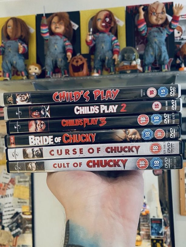 You’d think Child’s Play/Chucky was my favourite franchise.
•
•
#chucky #childsplay #childsplay2 #childsplay3 #tiffanyvalentine #horror #horrordvd #horrorcollection #horrorcollector #horrorfan #horroraccount