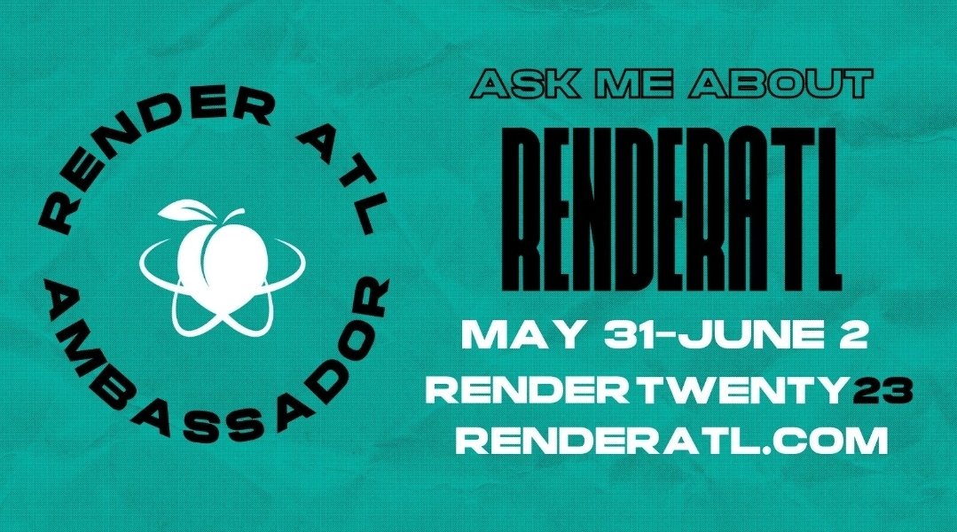 Newest  member of the squad!! Happy to be a @RenderATL ambassador this year.  If you are in Atlanta next week reach out #renderatl #techconference #blackintech