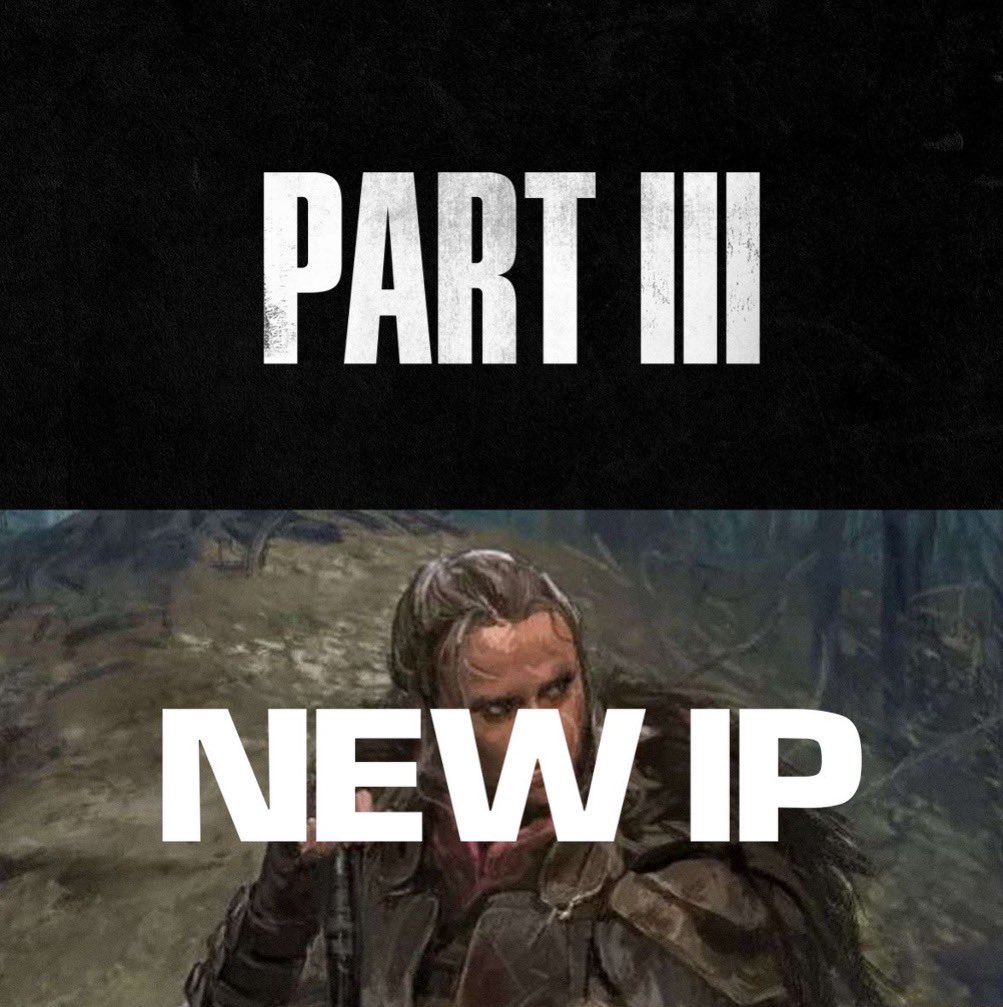 Naughty Dog is currently working on a new single-player project.

⬇️ Would you prefer ⬇️

The Last of us part III or a new IP ?